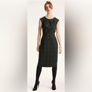 Brooks Brothers Ponte Tartan Dress size 6